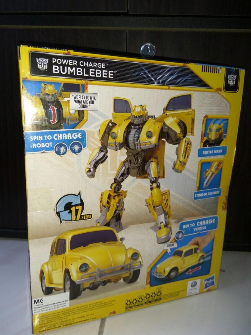 Transformers Bumblebee Movie Toys Power Charge Bumblebee Action