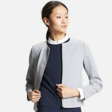 Uniqlo Collarless Jacket Women s Fashion Coats Jackets and