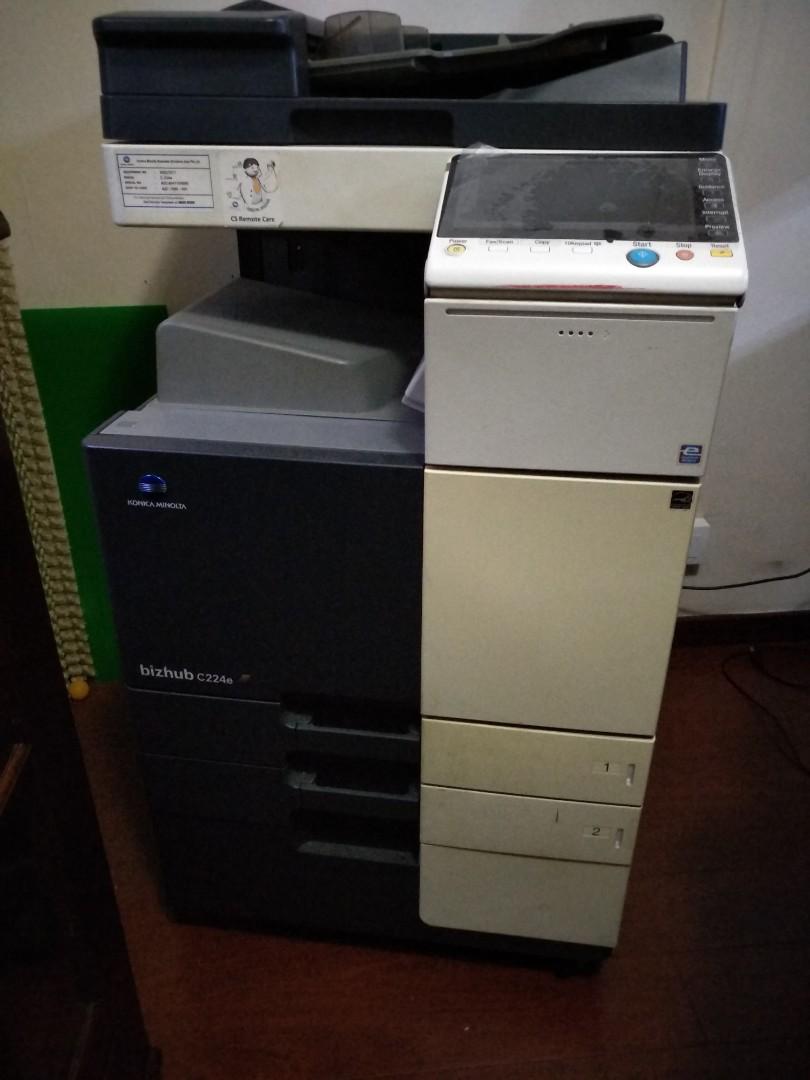 Used Konica Minolta Bizhub C224e Electronics Others On Carousell