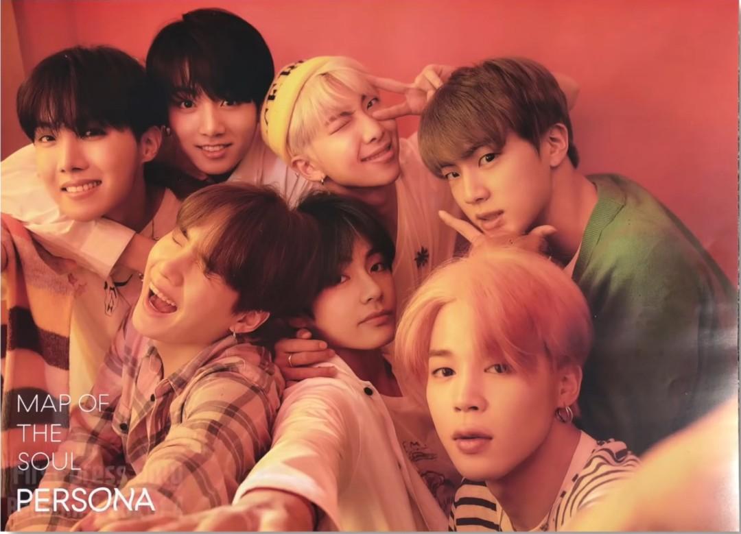 WTS BTS MAP OF THE SOUL MOTS PERSONA VERSION 1 POSTER ...