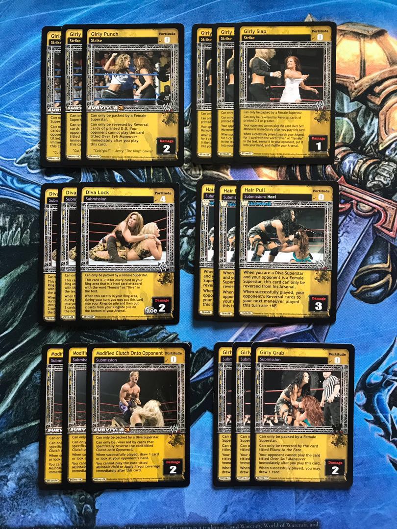 Wwe Raw Deal Diva Set Toys Games Board Games Cards On Carousell