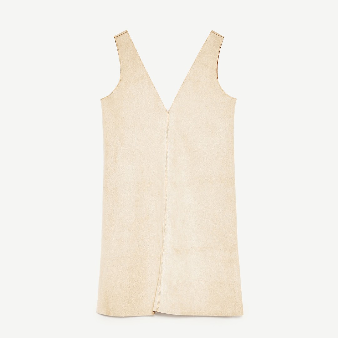 Suede effect dress zara deals