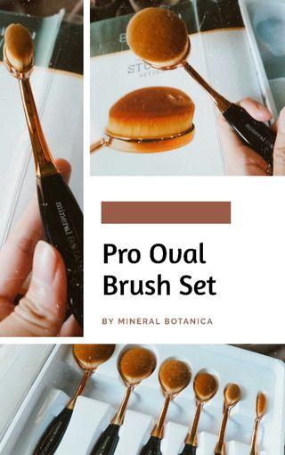 Pro Oval Brush Set by Mineral Botanica