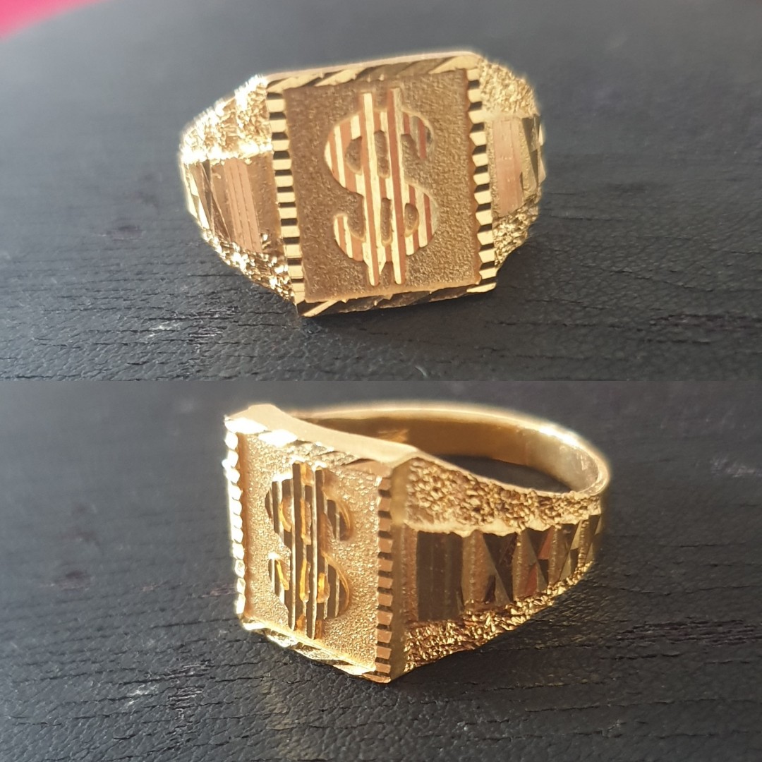 Gents gold hotsell dollar designs