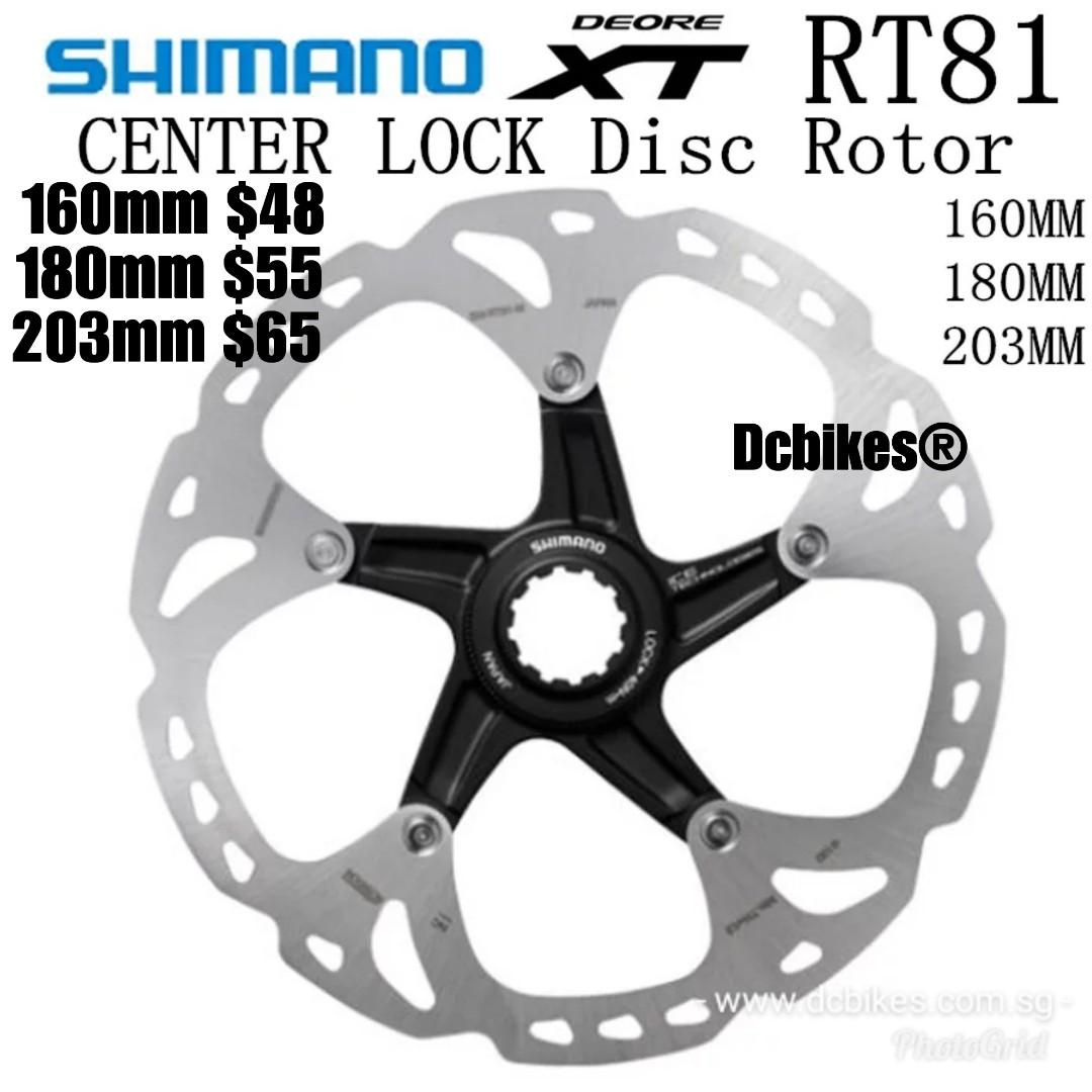 shimano 180mm rotor centerlock