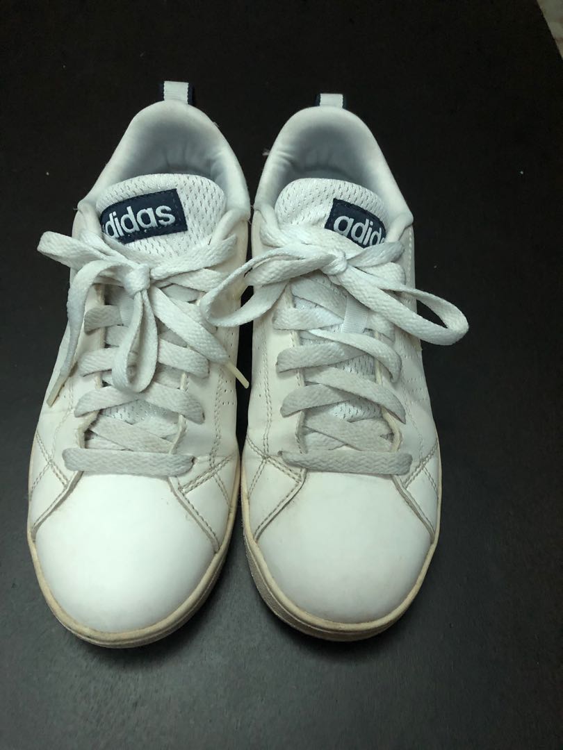 adidas white shoes with green