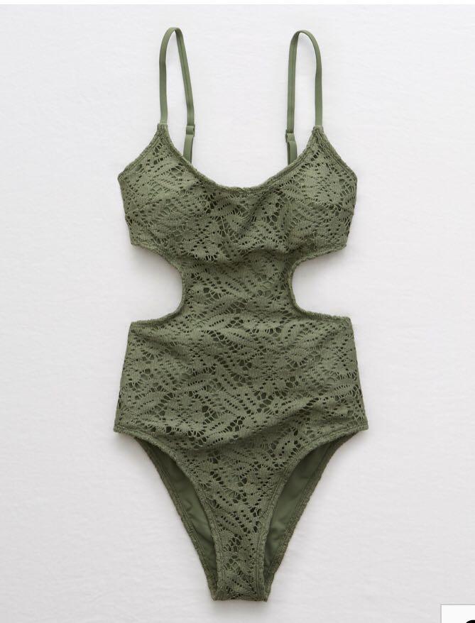 Aerie crochet scoop one piece swimsuit hot sale
