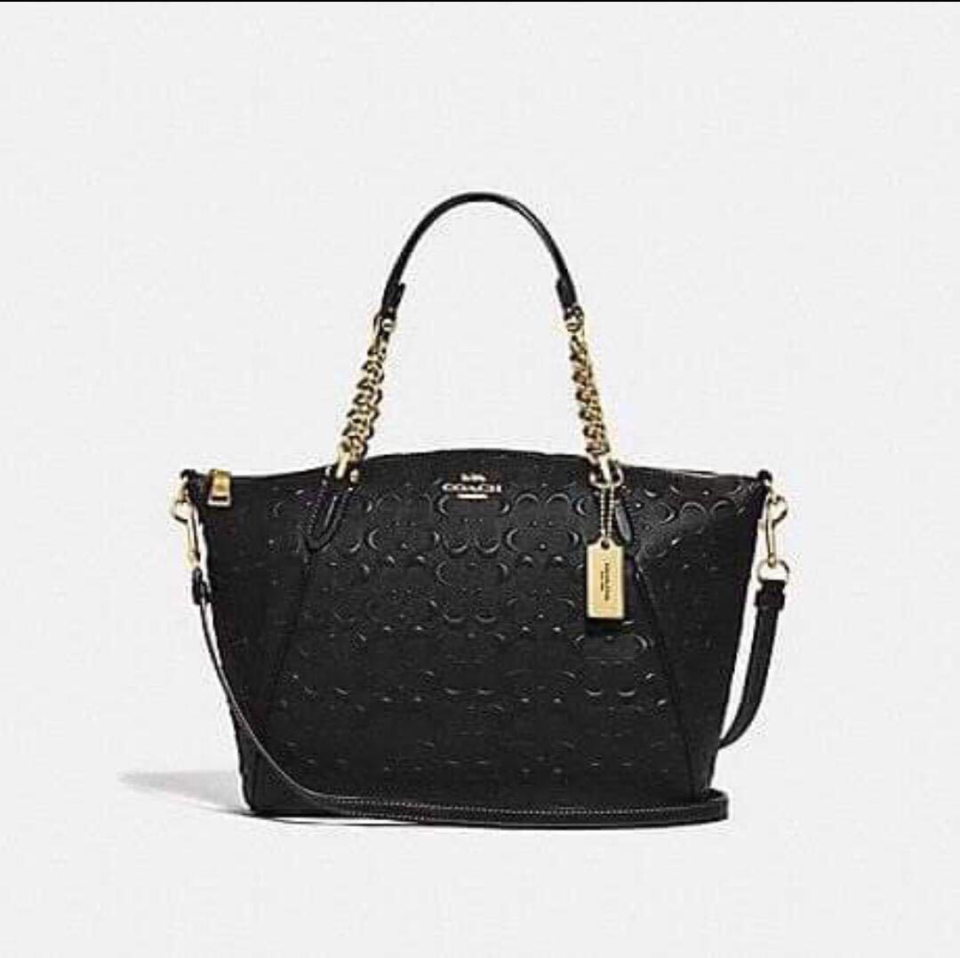 Authentic Coach small kelsey chain satchel in signature leather Luxury Bags Wallets on Carousell