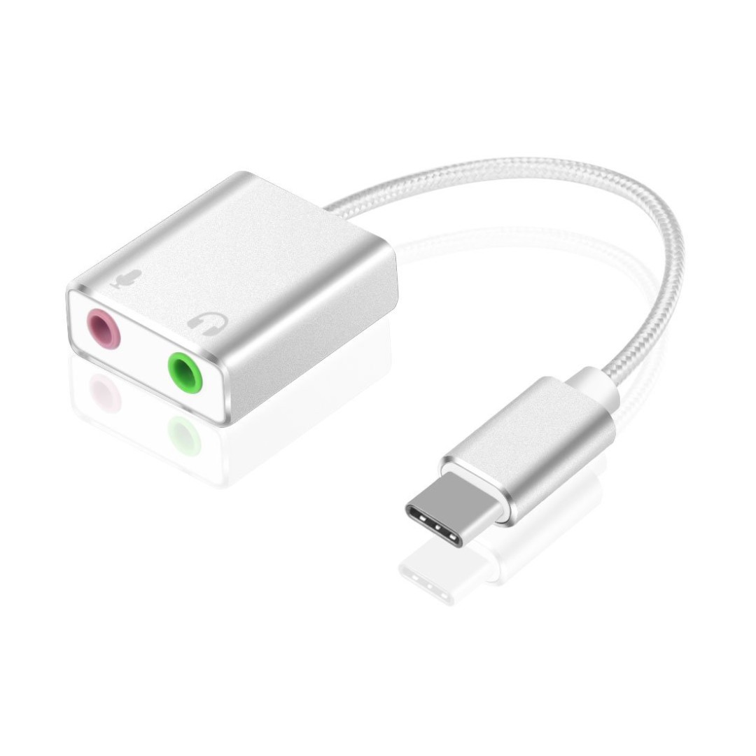 USB to 3.5mm Headphone /&Microphone Jack Audio Adapter External Stereo Sound Card