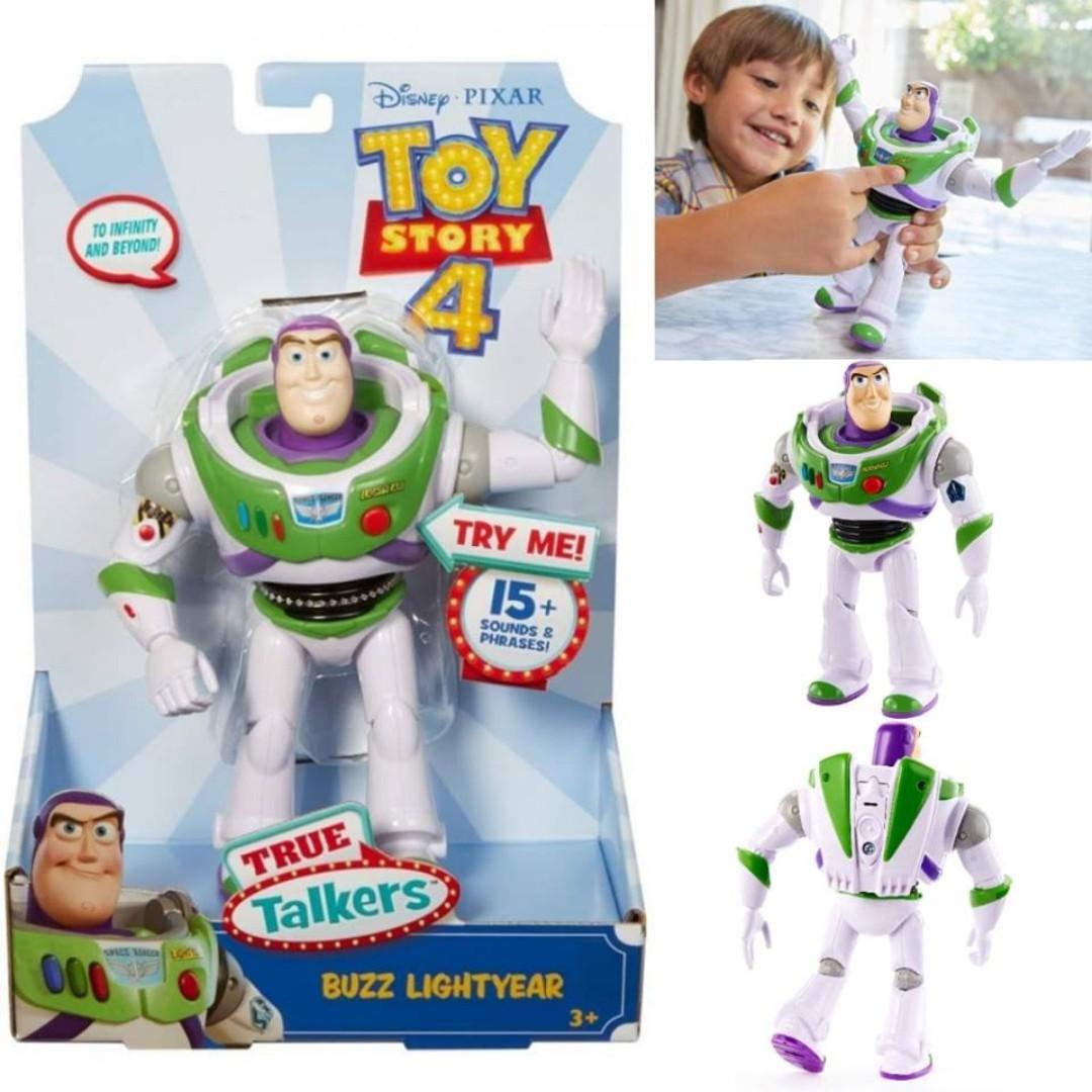 BNIB Disney Pixar Toy Story 4 True Talkers Buzz Lightyear Figure