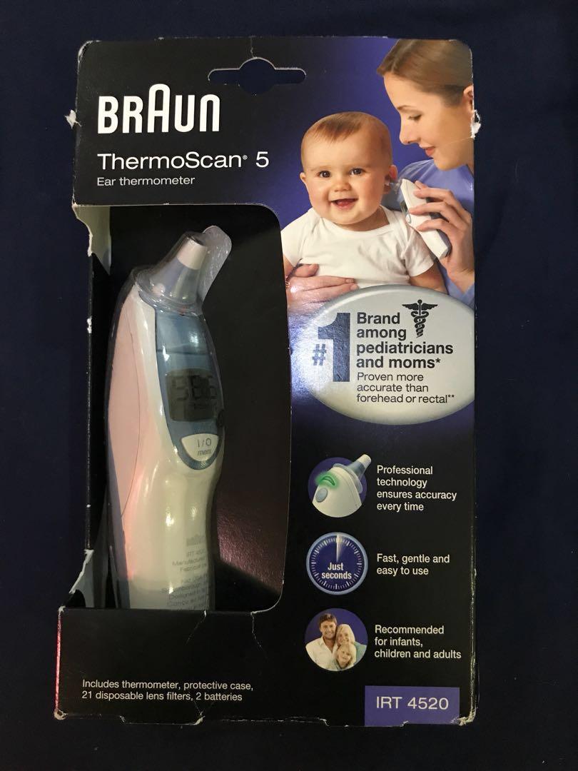 zegen dok ernstig Braun Thermoscan 5 IRT 4520, Babies & Kids, Nursing & Feeding, Weaning &  Toddler Feeding on Carousell