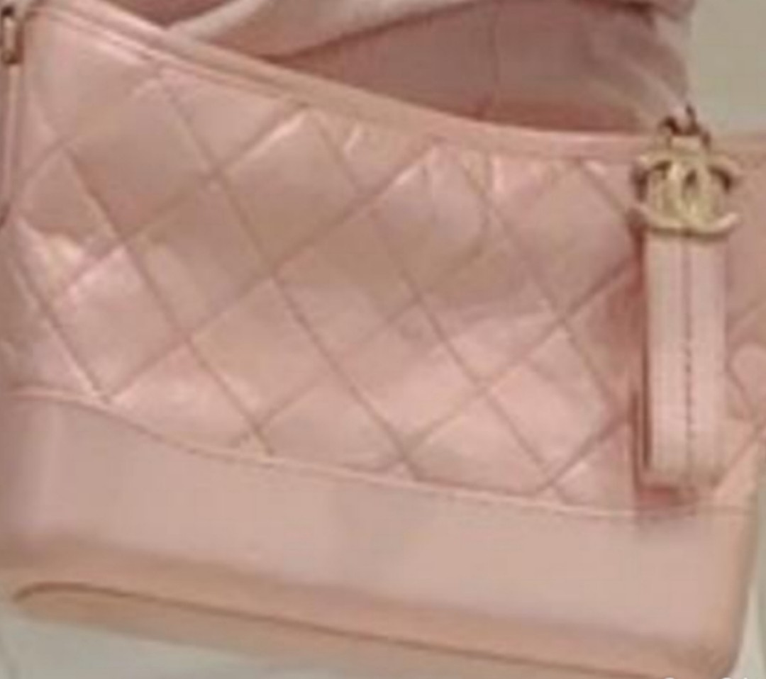 Chanel Small Gabrielle Backpack Iridescent Pink Aged Calfskin