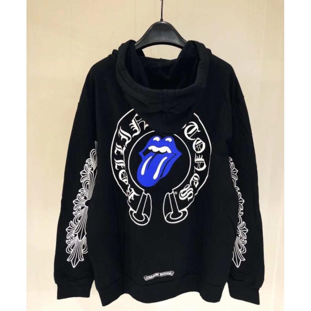 chrome hearts rolling stones hoodie