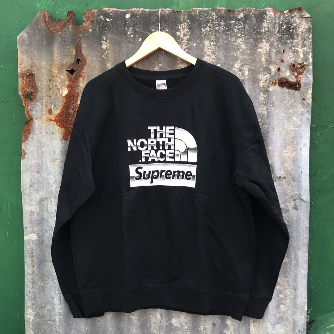 Supreme x clearance tnf crewneck