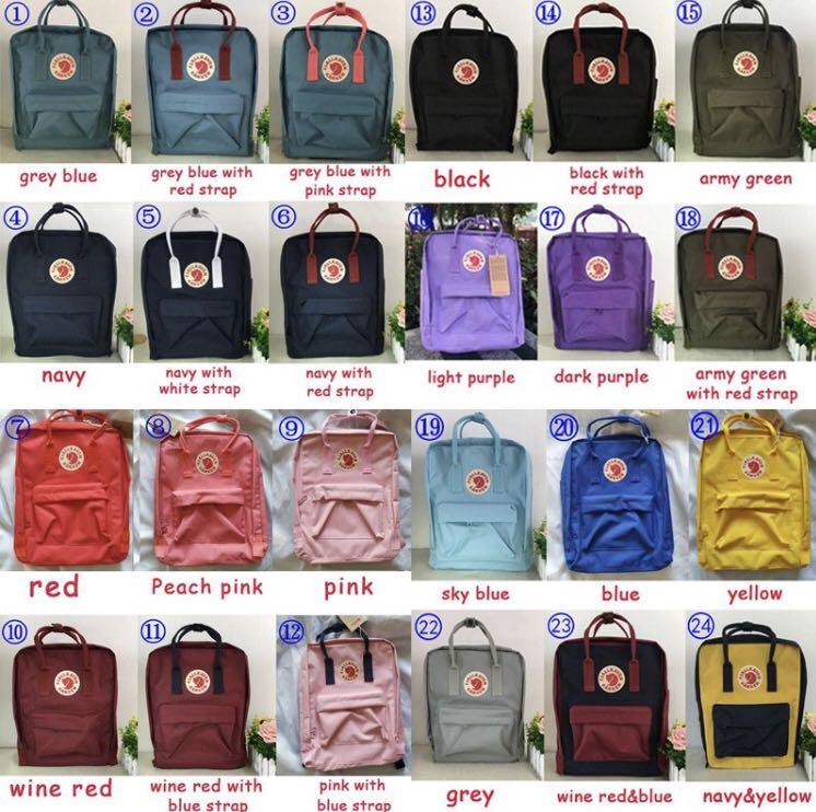 Kanken best sale color chart
