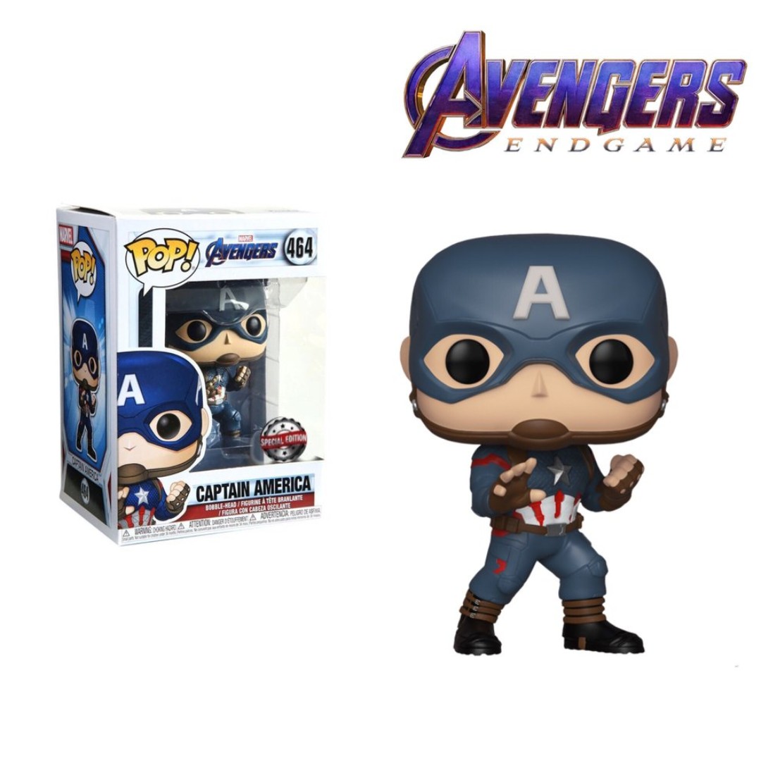 Funko Pop Avengers Endgame Captain America Hot Topic Exclusive 464 Toys Games Bricks Figurines On Carousell