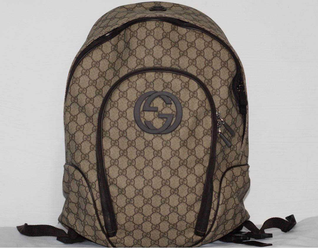gucci supreme canvas backpack