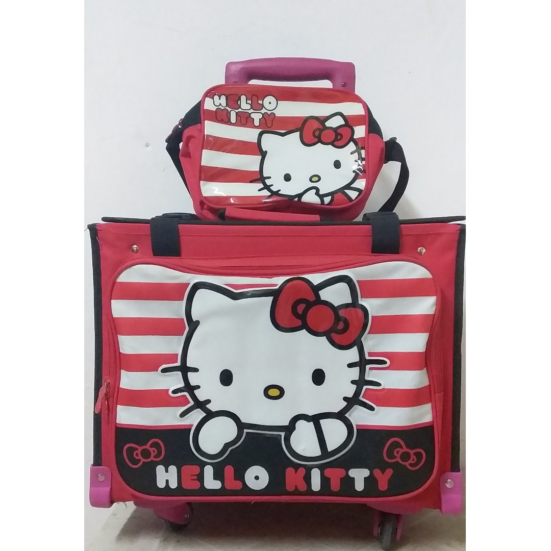 Hello kitty bag with wheels on sale