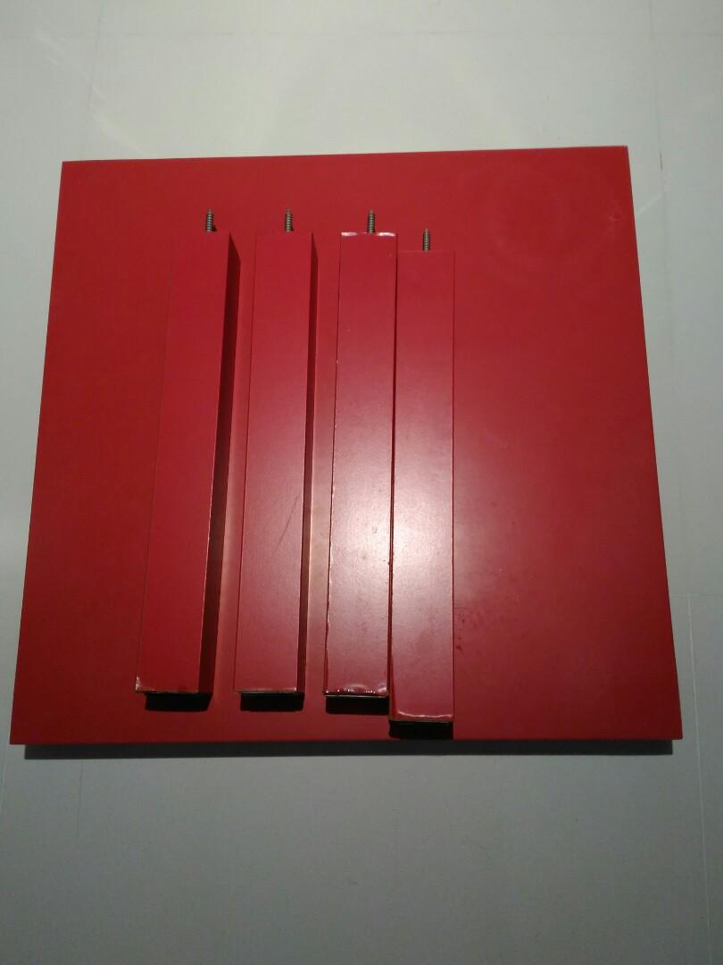 Ikea Lack Table Red Furniture Tables Chairs On Carousell