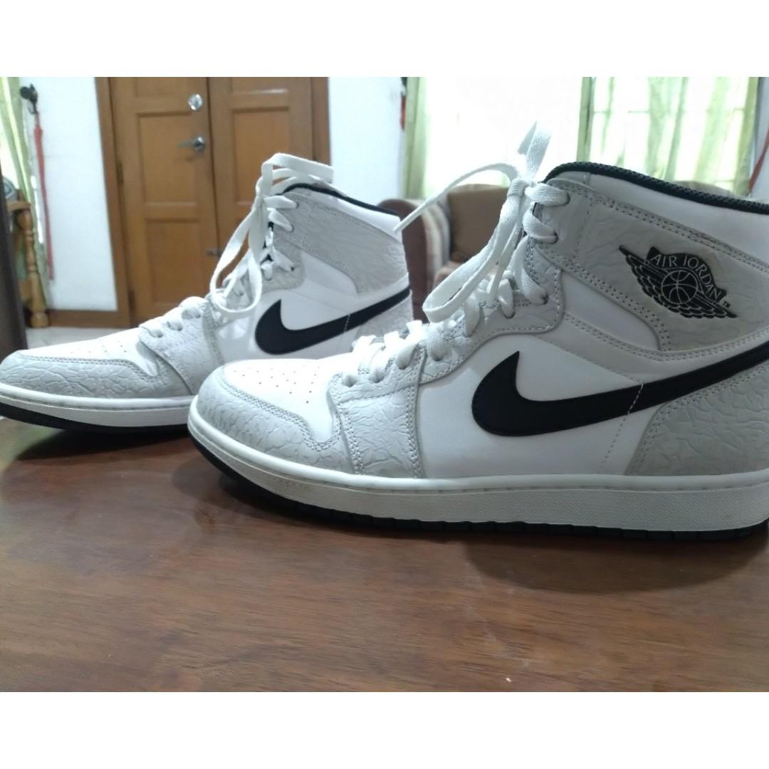 jordan 1 elephant print white