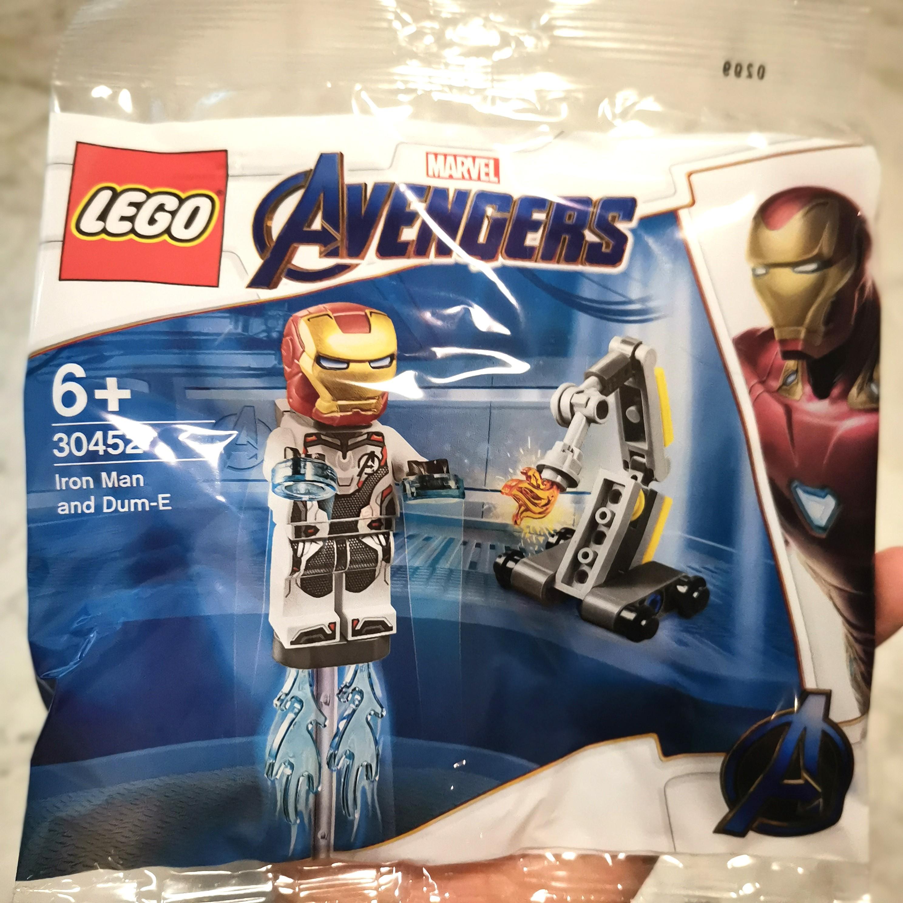 lego iron man and dum e polybag