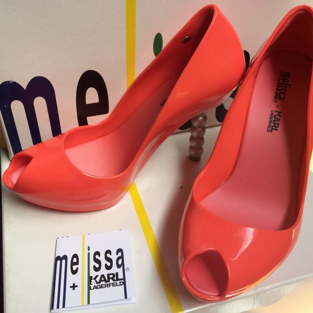 Melissa Pearl + KARL Lagerfeld Heel, Women's Fashion, Footwear, Flats on  Carousell