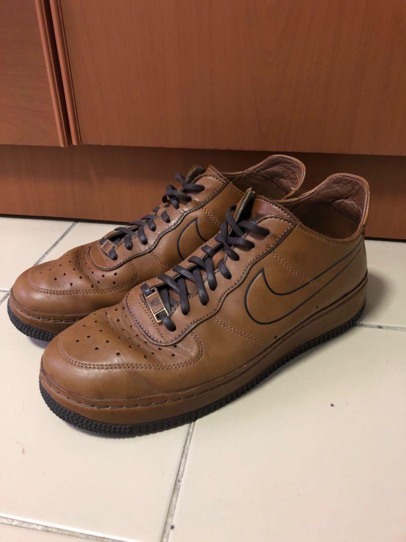 Nike AF1 Low Leather Brown, Men's 