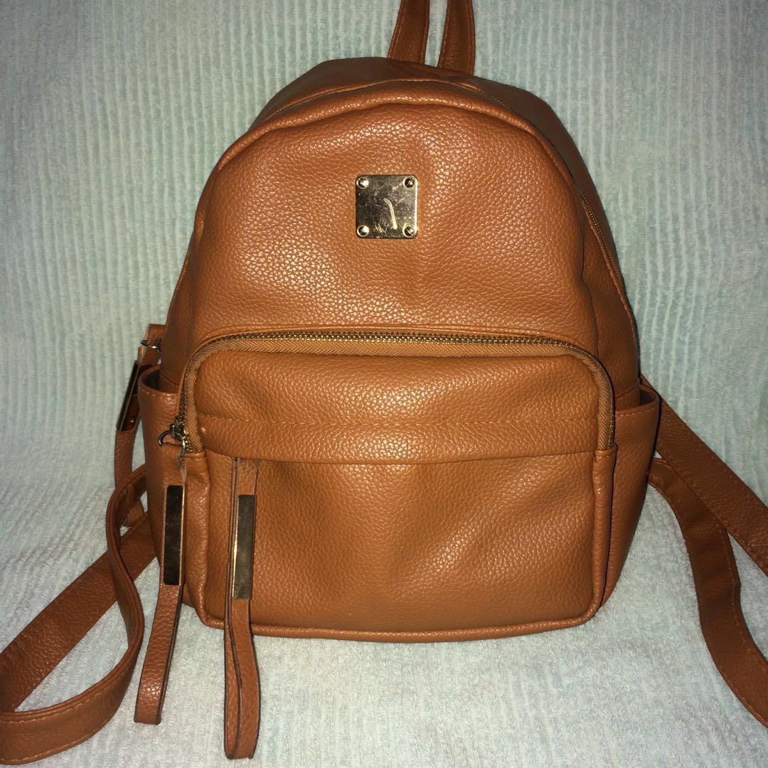 Parisian Brown Backpack Bag, Women's Fashion, Bags & Wallets, Backpacks on  Carousell