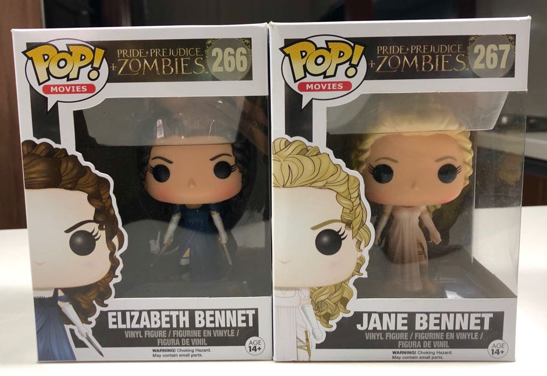 Pride and Prejudice Zombie Set of 2 Funko Pop Hobbies Toys
