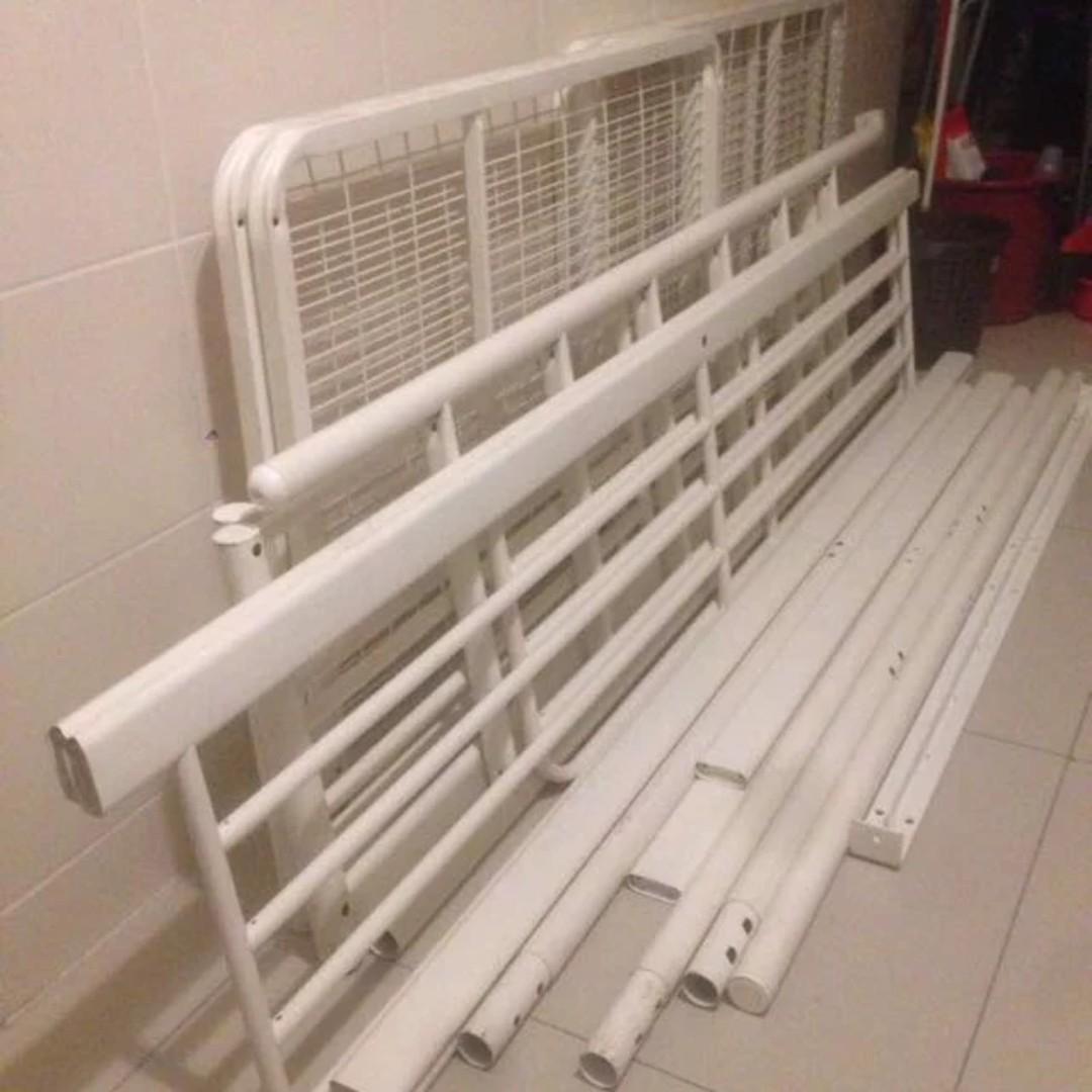 Queen Size Bed ( IKEA Tromso Loft Bunk Bed ), Furniture & Home Living