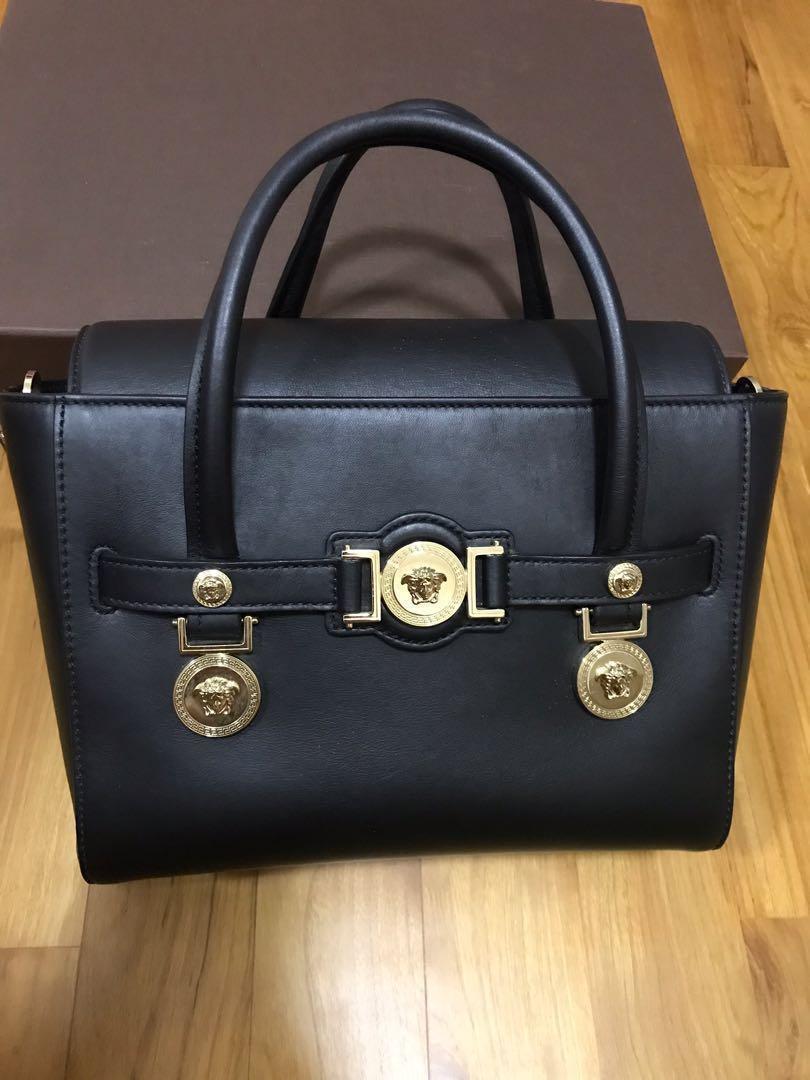 Versace signature bag best sale