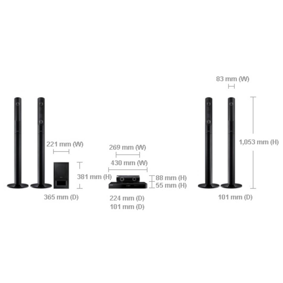 Samsung HTJ5550K Blu Ray 1000W Bluetooth , USB , WiFi , Karaoke Home