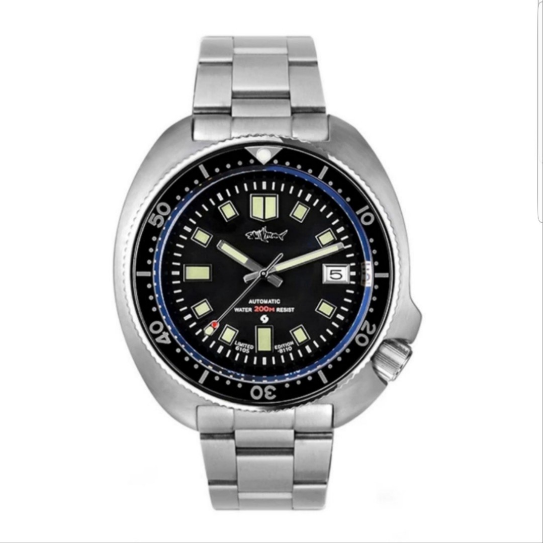 Sharkey Seiko 6105 homage, Men's Fashion, Watches & Accessories, Watches on  Carousell