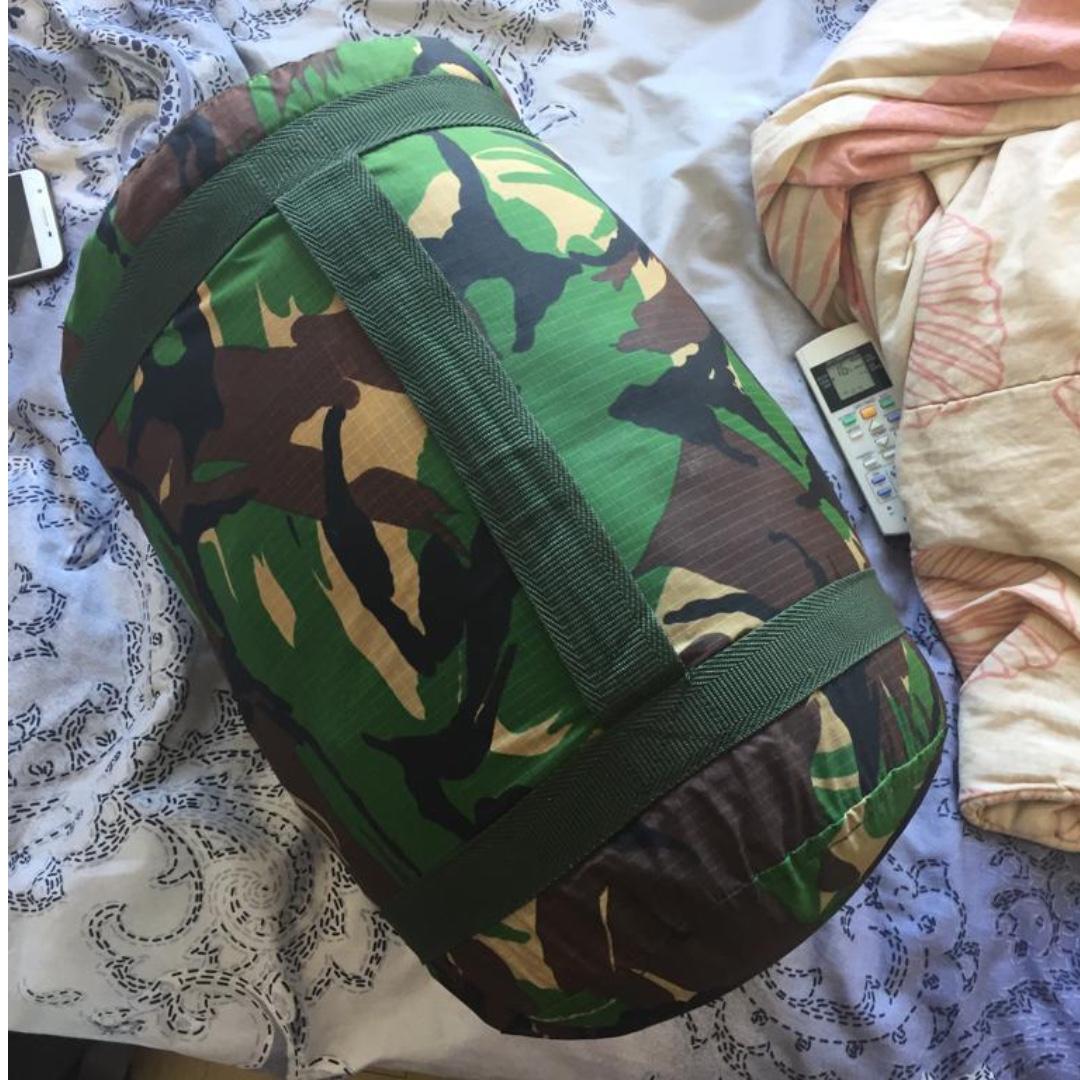 Sleeping Bag Camo Kantong Tidur Kepompong Camouflage Waterproof Loreng Tentara
