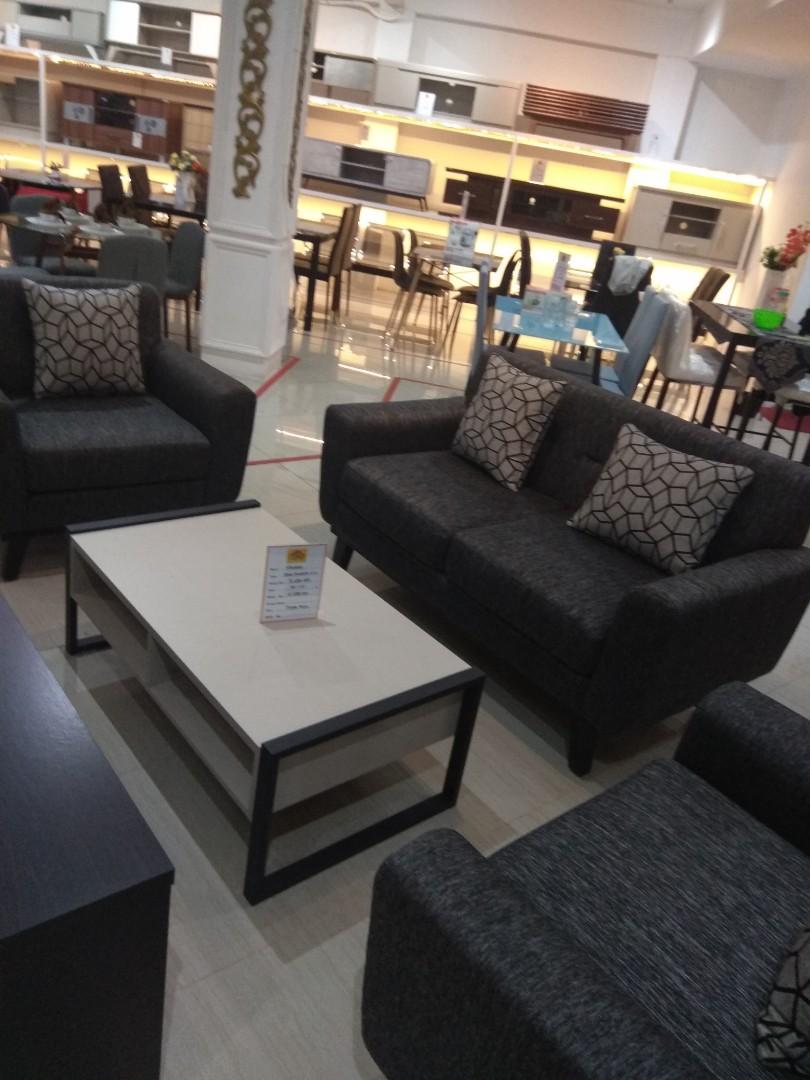 sofa minimalis maggio home center pekayon kredit tanpa dp
