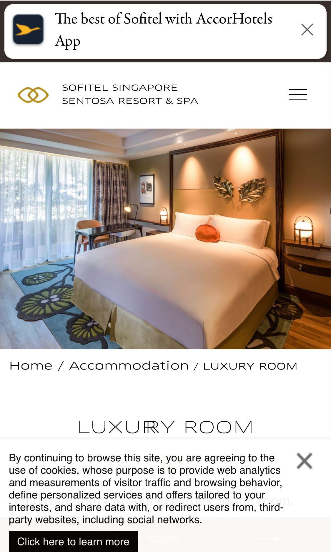 Sofitel Sentosa Resort Spa 1 Night Entertainment Attractions On Carousell