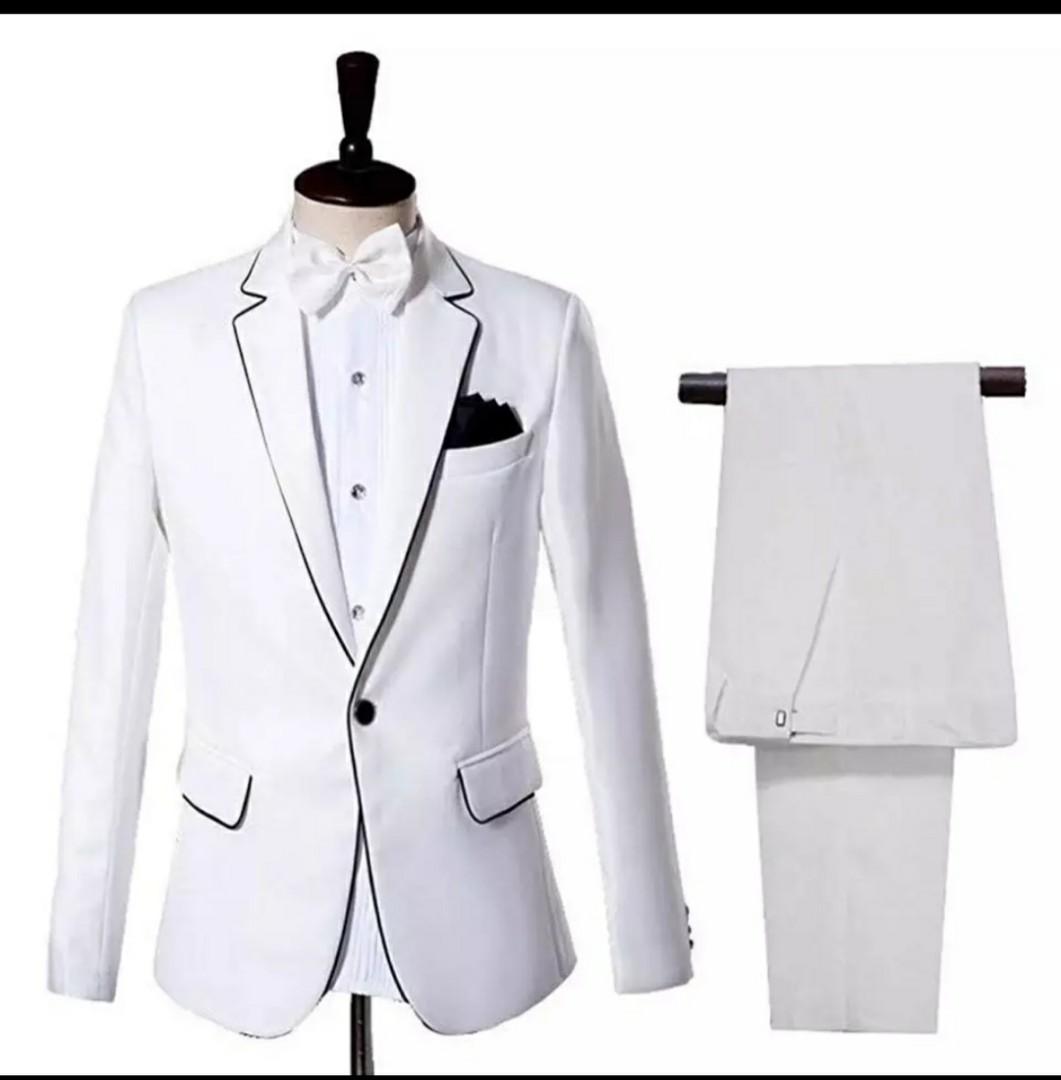 White coat sales suit for wedding