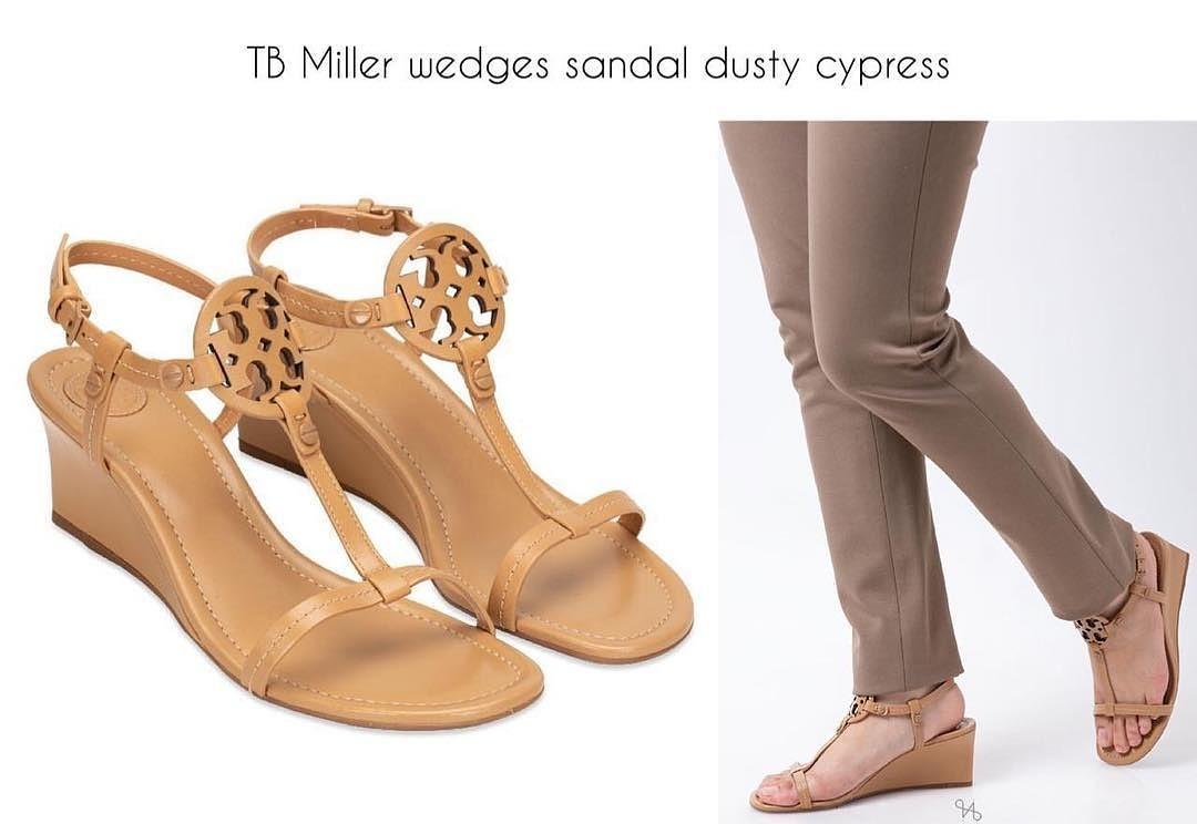 TB miller 60mm wedges sandal dusty crypress sz 8 8.5 9 10 Fesyen Wanita Sepatu di Carousell