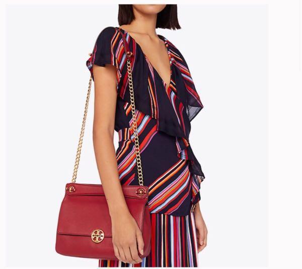 Brand New Tory Burch Chelsea Flap Convertible Shoulder Red Bag