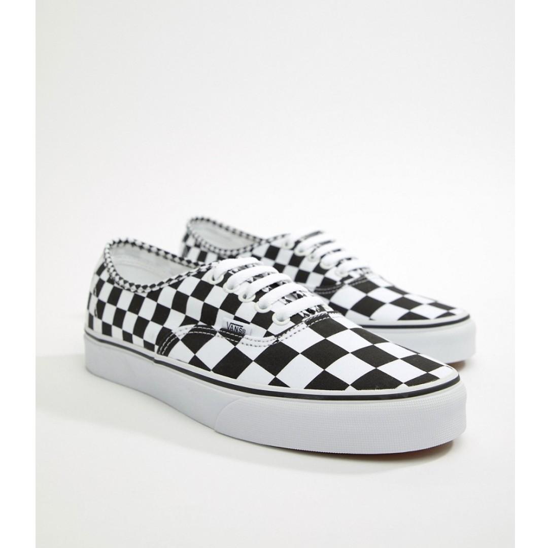 vans checkerboard plimsolls