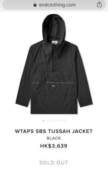 WTAPS SBS/JACKET.NYLON.TUSSAH XL 04 套頭半拉鏈外套, 男裝, 外套及