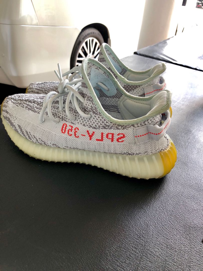 Yeezy 350 V2 Blue Tint Men S Fashion Footwear Sneakers On Carousell