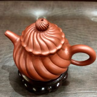 早期紫砂茶壶 螺旋筋纹 陈贤军