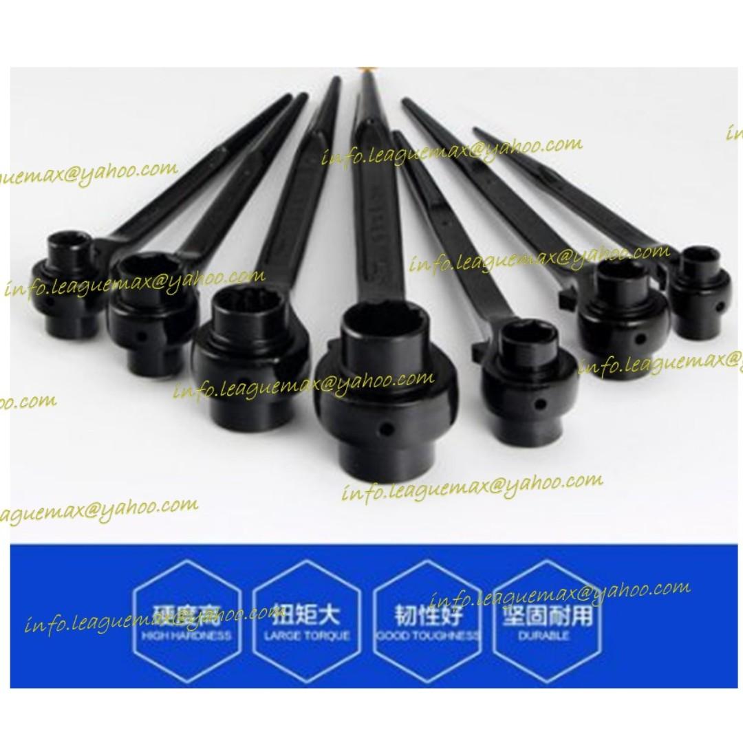 日本 Japan Tools "Super" Ratchet Tip Wrench 17 / 21 尖尾雙套筒 啦啦卜, 棘輪板手 通架