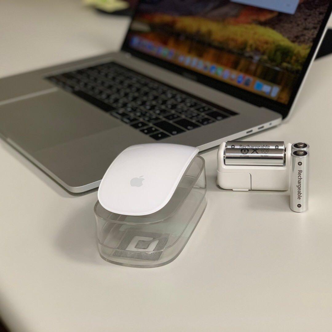 Apple原廠 Magic Mouse 1+鎳氫充電電池 AA三號 Apple Battery Charger and AA