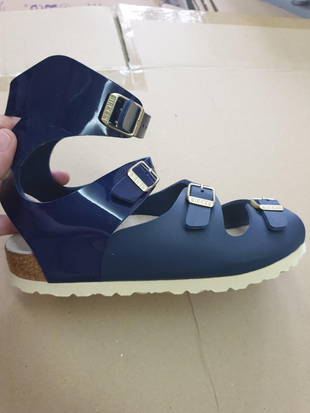 birkenstock rubber blue