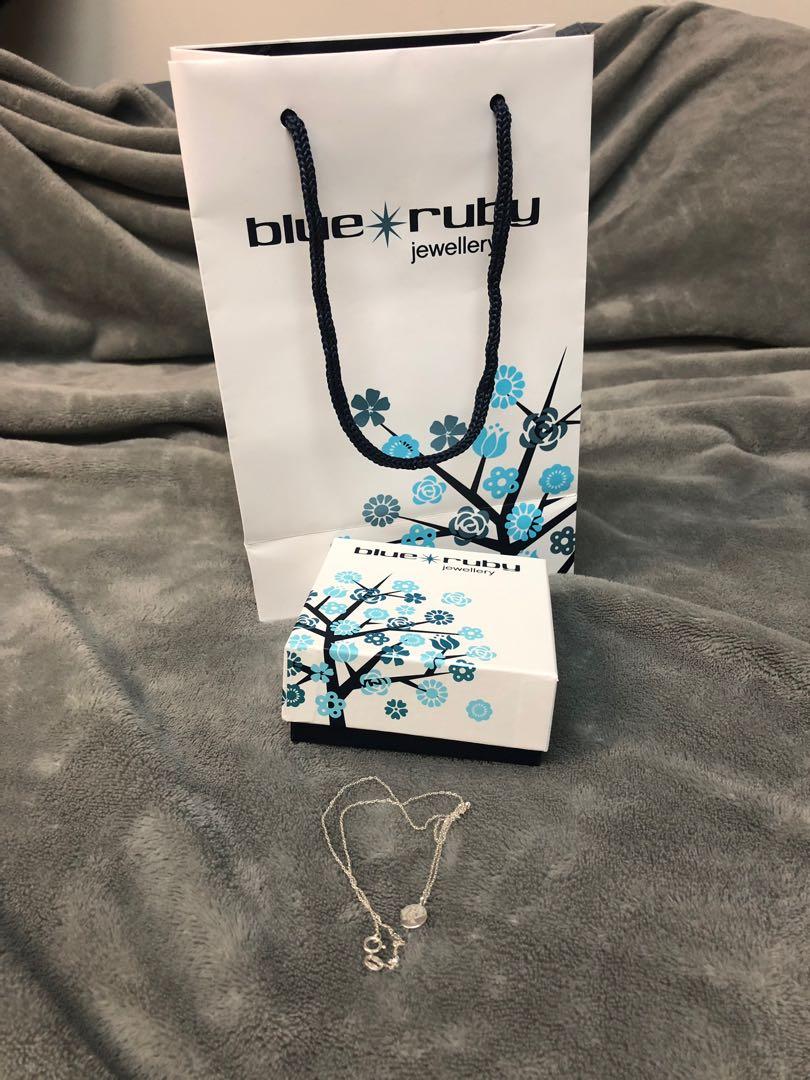 Blue ruby necklaces deals