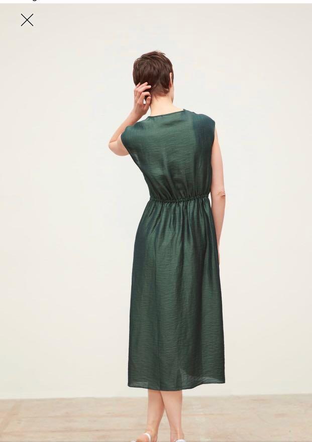 Dresses Women S Clothing Zara New Woman Midi Knotted Dress V Neck