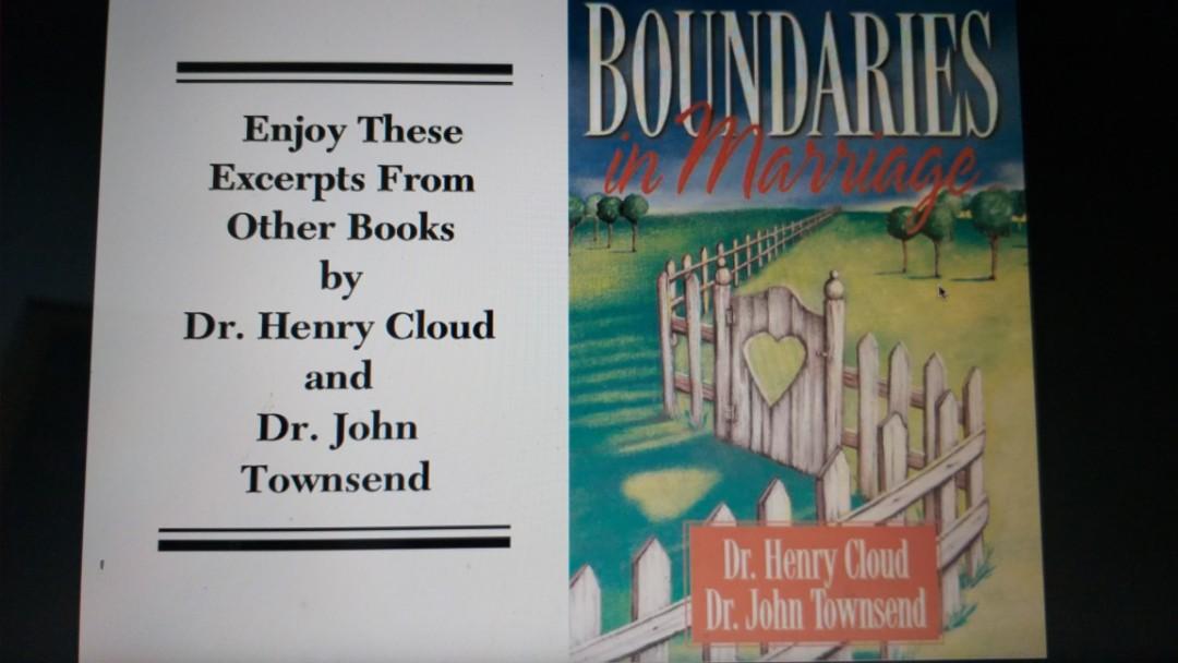 Ebook Boundaries When To Say Yes When To Say No To Take Control Of Your Life Books Stationery Books On Carousell