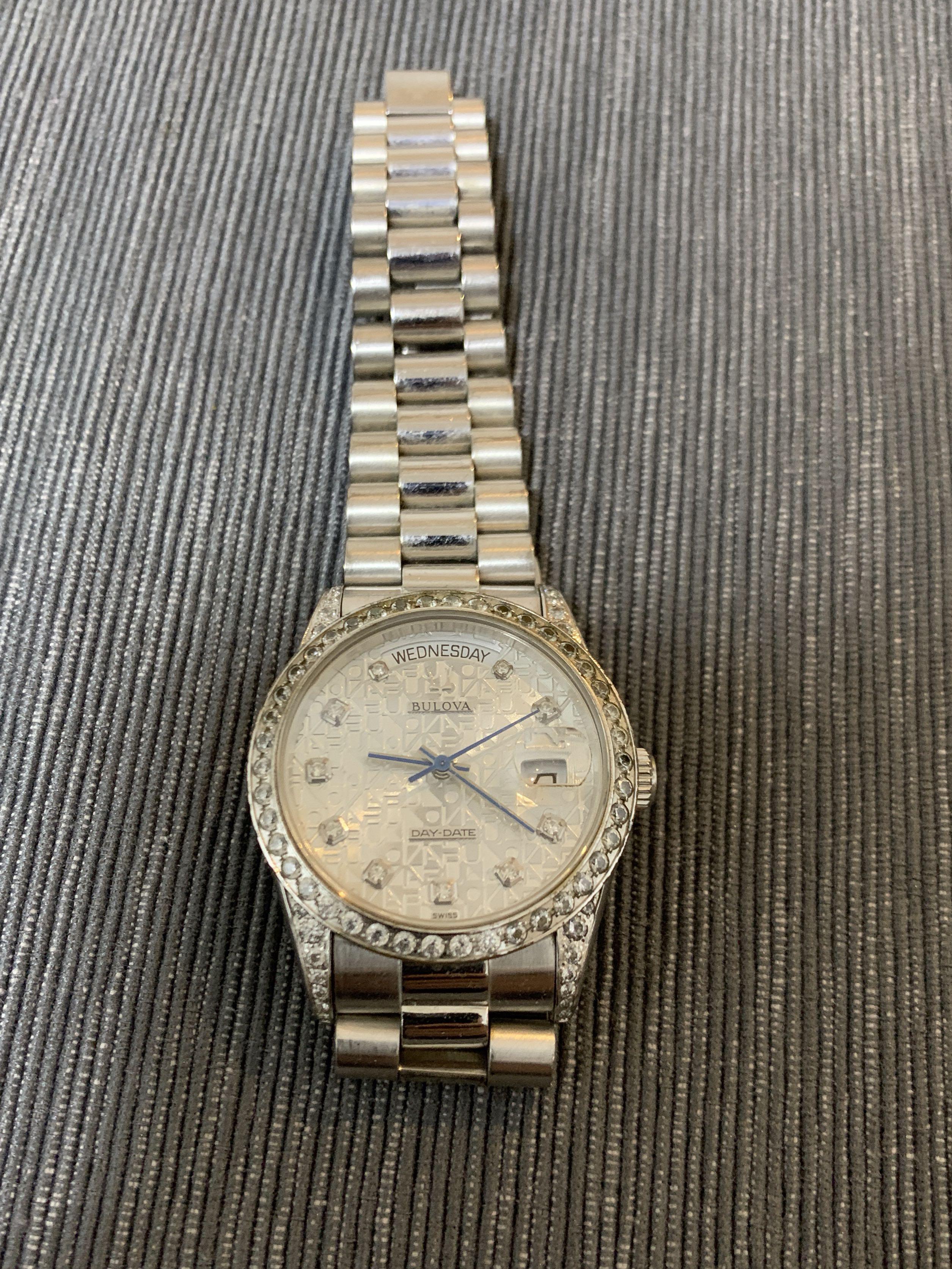 Bulova Diamond Men Watch Swiss Made Luxury Watches on Carousell